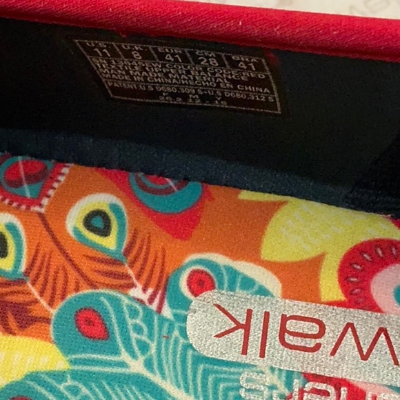 NWT Skechers GO Walk Cadence Size 11 W 41 Wide AGION  RED / WHITE SOLE NWB - Picture 6 of 11